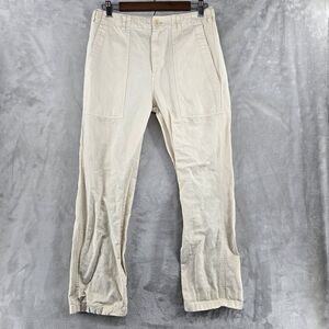 Alex Mill Neil Utility Pants Vintage Womens Size 4 Cream Color Military